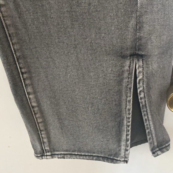 One Teaspoon faded black drawstring wide leg jeans, size Medium - Picture 3 of 12